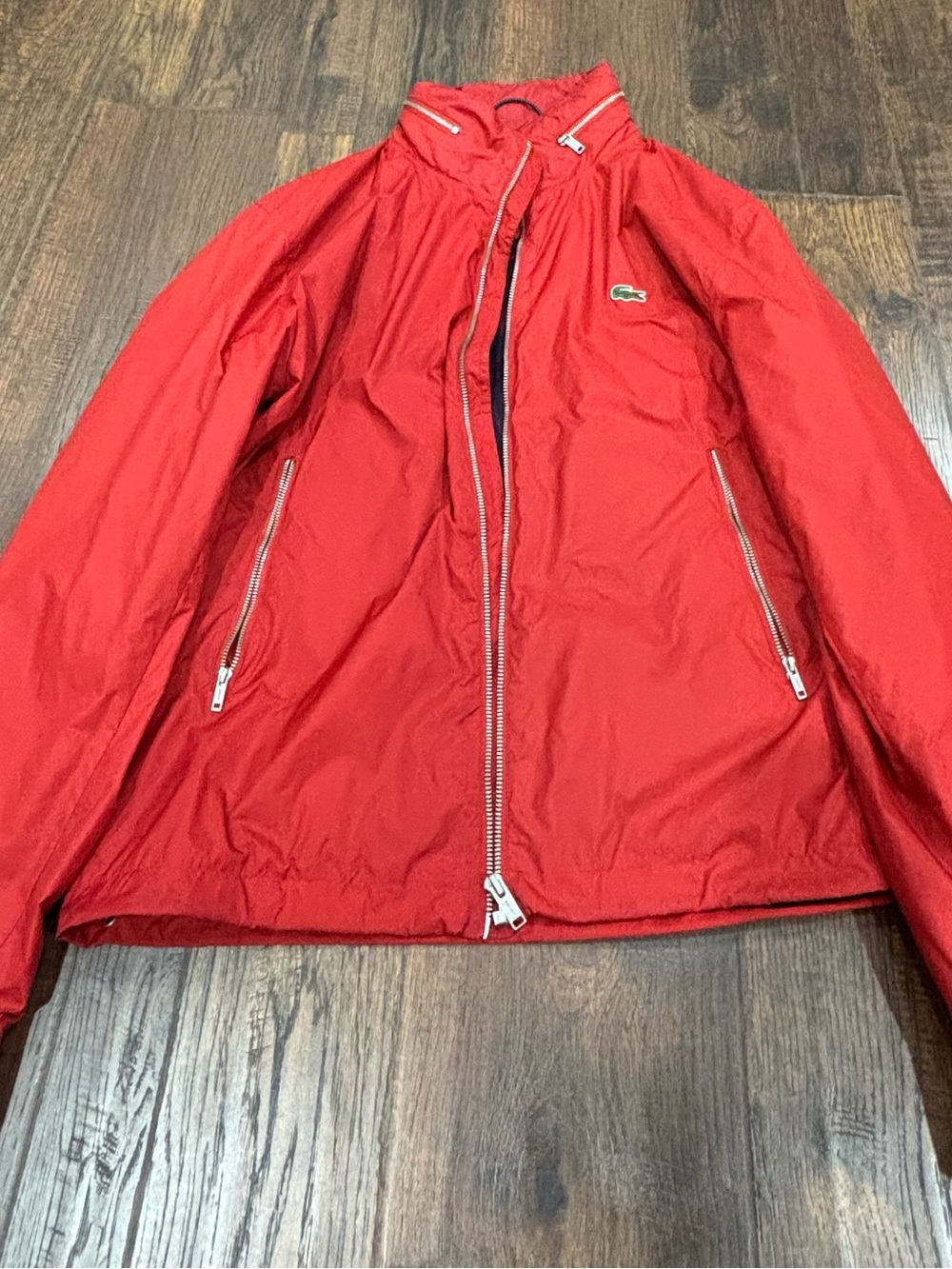 Mens Lacoste Hooded Windbreaker